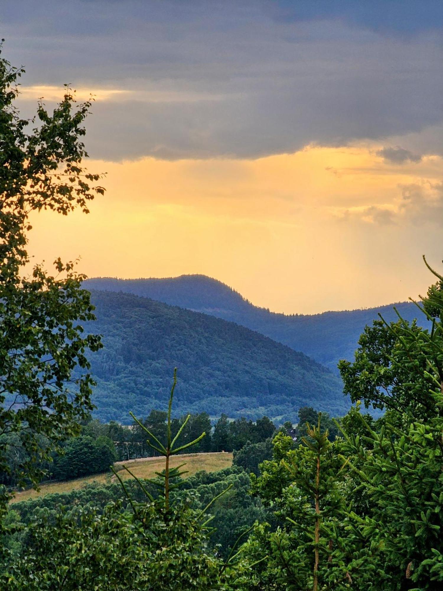 Osada Sierpnica - Uroczy dom z kominkiem w Górach Sowich Exterior foto